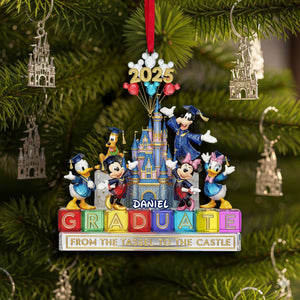 Christmas Graduate Castle Ornament - Personalized Gifts For Graduates 03NALU280825