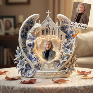 In Loving Memory Acrylic Plaque - Personalized Custom Photo Gift For Christian 01PATA270226