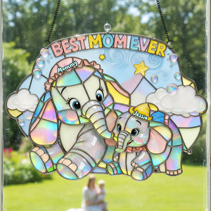 Best Mom Ever Suncatcher Ornament - Personalized Gifts For Mom 01huta240226