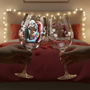 Forever Be By Your Side Drinking Glass - Personalized Gifts For Couples 04PALU081225