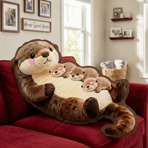Otter Mom Pillow  - Personalized Gifts For Mom 01naqn040226
