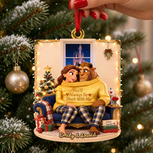 Cozy In Love Christmas Ornament - Personalized Gifts For Couple 08qhdh150926