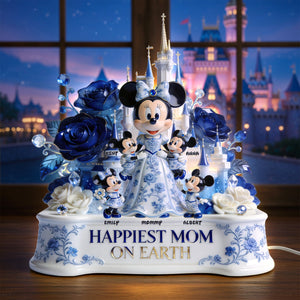 Toile de Jouy Mom And Kids Light Box - Personalized Gifts For Mother's Day Acrylic Light Box 05PGQN130426