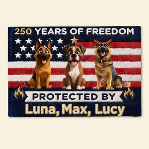 Brave Dogs Doormat  - Celebrated America 250th Anniversary - Personalized Gifts For Dog Lovers 02naqn270326