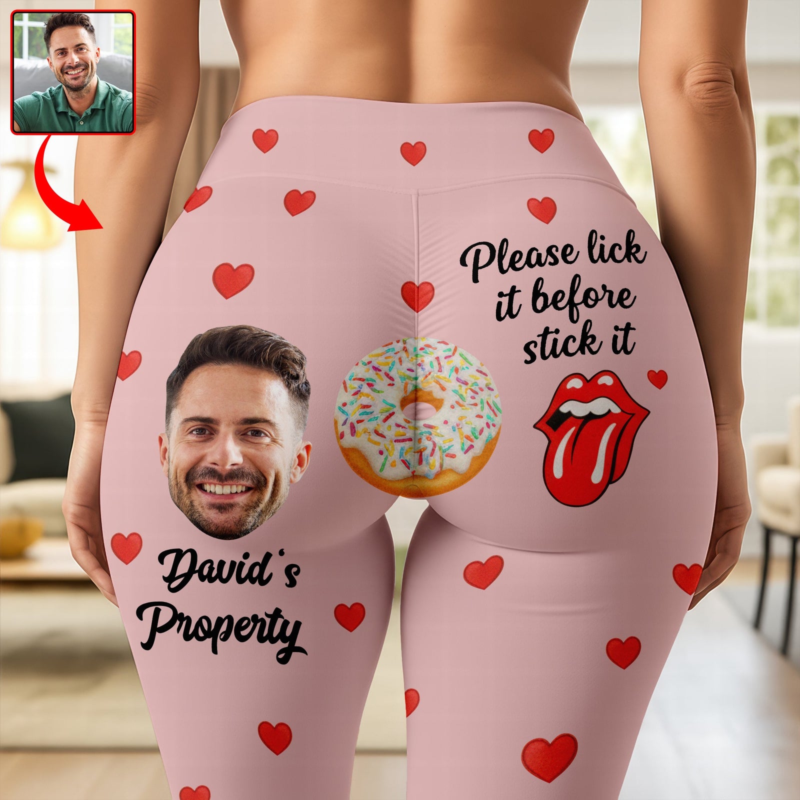 Naughty Couple Leggings - Custom Photo Gifts For Her 05kiqn031225