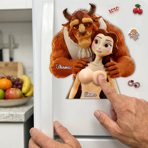 Cheeky Couples Anti-collision Acrylic Fridge Magnet - Personalized Gifts For Couples 02ohlu190626