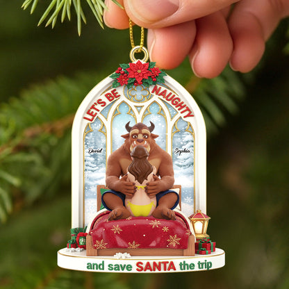 Personalized Funny Gifts For Couple Christmas Ornament 03natn110925