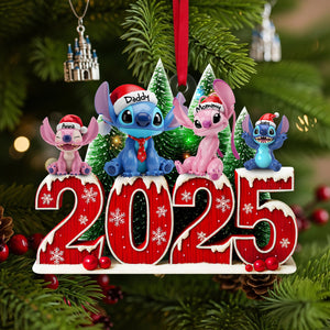 Adorable Alien Family Ornament - Personalized Christmas Gifts For Family 01OHLU040925