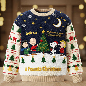 Happy Christmas Together Ugly Sweater - Personalized Gifts For Cartoon Lovers 08TOLU221025