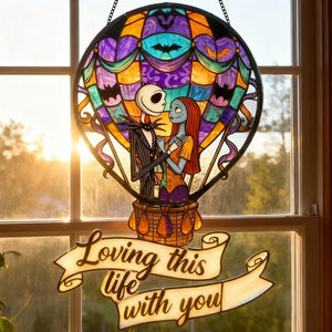 Gothic Couple Suncatcher Ornament - Personalized Gifts For Couple 02totn090126