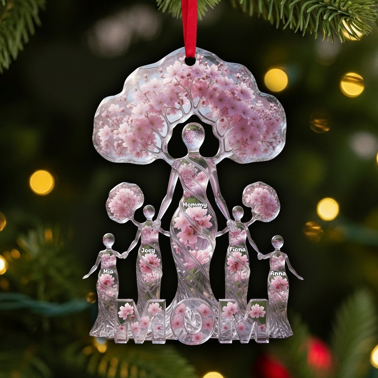 Gracefully Elegant Mom Tree Of Life Ornament, Personalized Gifts For Mom 01qhlu011025