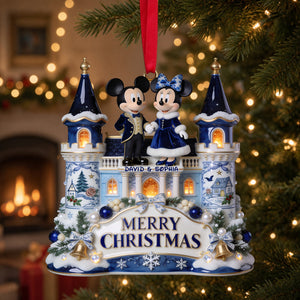 Merry Little Mouse Ornament - Personalized Christmas Gifts For Couple 01pglu290826