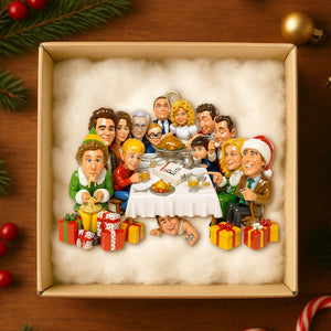 Christmas Dinner Party Acrylic Ornament - Personalized Christmas Gifts 06NATN051125