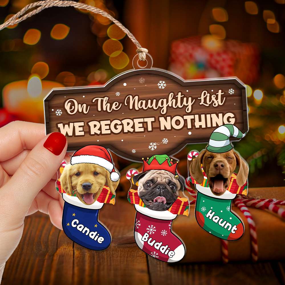 Custom Photo Christmas Gifts For Pet Lovers Ornament 01XQLU141024 - Ornament - GoDuckee