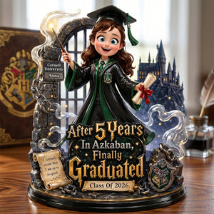 Finally Graduated Mystical Acrylic Plaque - Personalized Gifts For Graduates 03HUTN140526