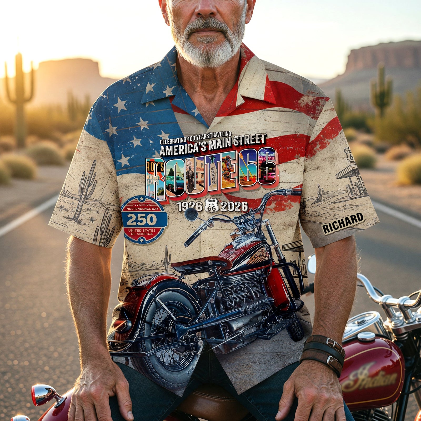 Heritage Road American Hawaiian Shirt, Personalized Gifts For Bikers 03qhqn100626-Homacus