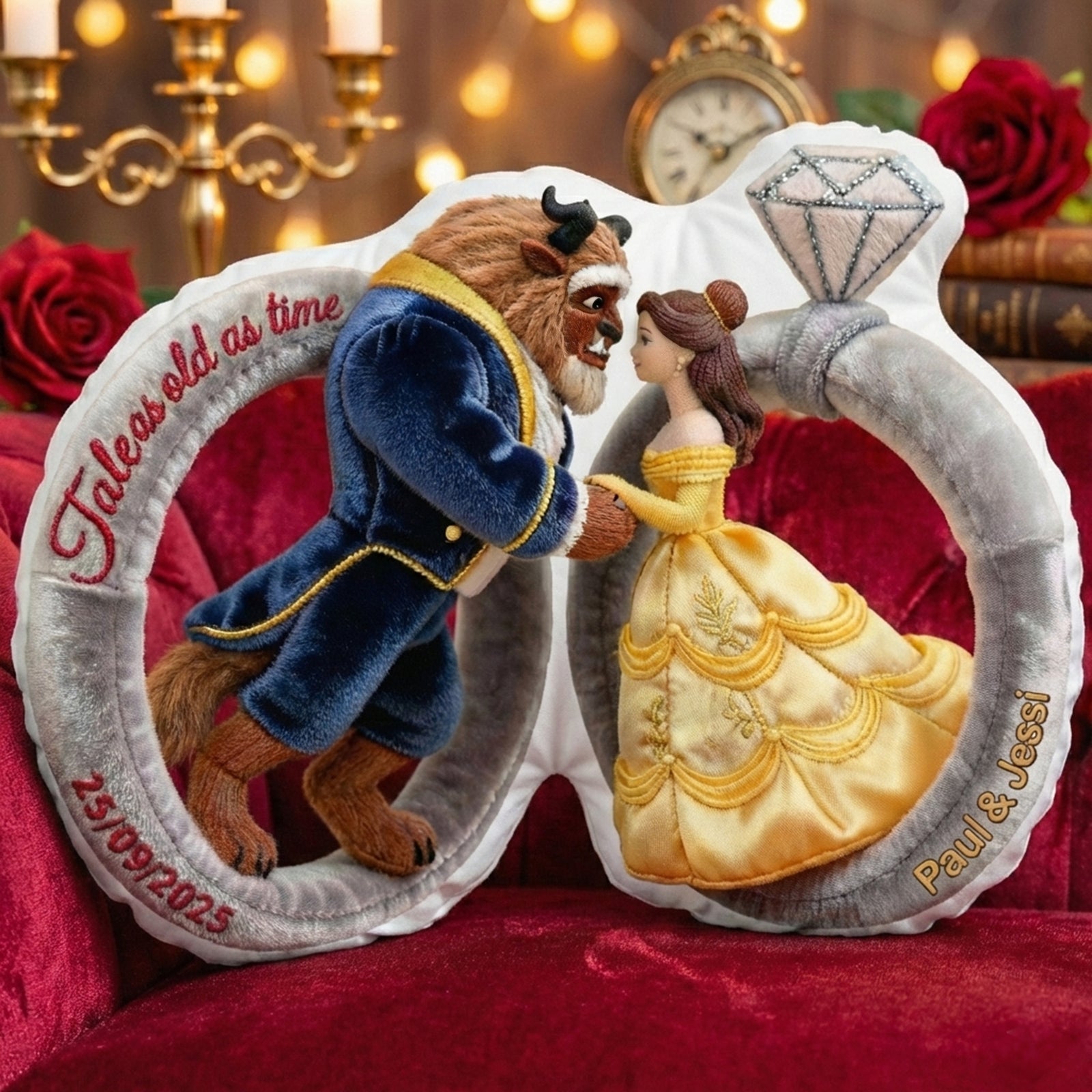 Romantic Fairytale Couple Pillow  - Personalized Gifts For Couple 04tglu181225