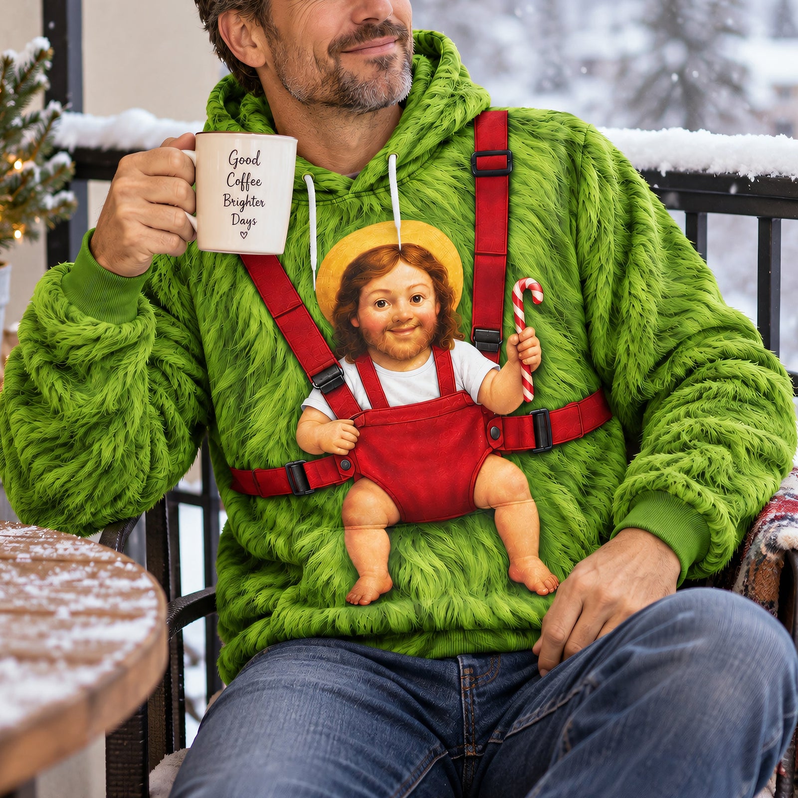 Fun Newborn Jesus Carrier 3D Shirt - Personalized Gifts For Christians 05qhqn160926