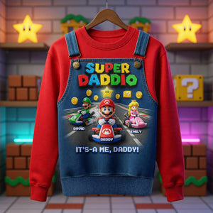 Retro Game Dad and Kids Shirt - Personalized Gifts For Dad 02naqn060526