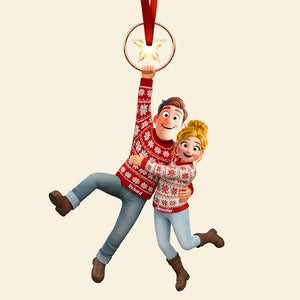 Fun Hanging Couple Ornament - Personalized Gifts For Couple 02qhqn031025