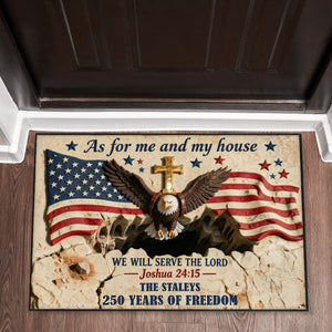 250 Years Of Freedom Doormat - Personalized Gifts For Family 01TGQN140426