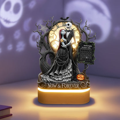 Now & Forever Halloween Led Light - Personalized Gifts For Couple 01QHDT290825