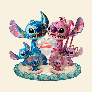 Blue Alien Family Custom Shape Acrylic Light Box - Personalized Gifts For Family 02pata251125