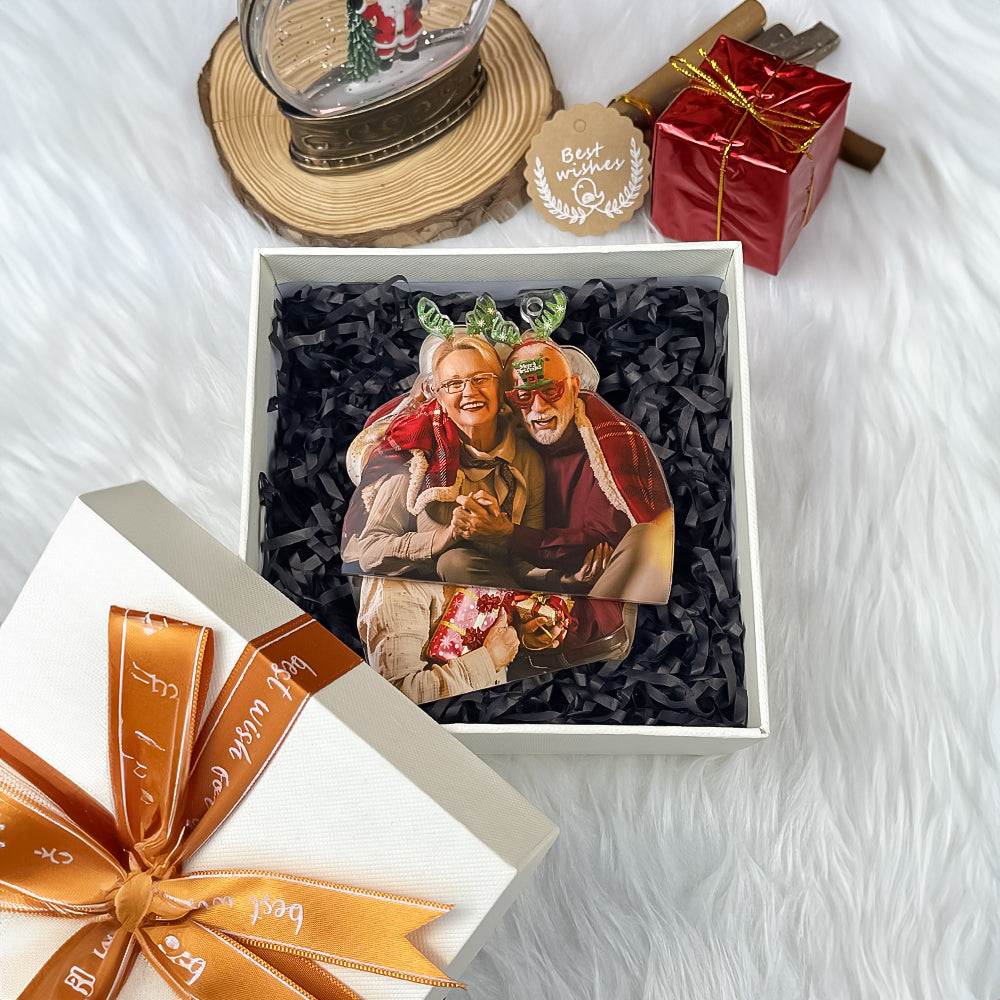 Custom Photo Gifts For Couples Ornament 148acvp140924 - Ornament - GoDuckee