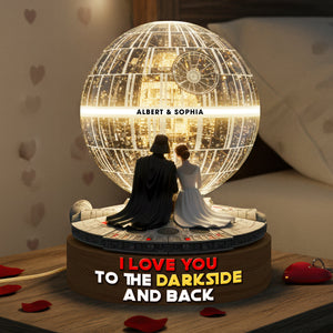 Cosmic Couple Acrylic Light Box - Personalized Gifts For Couple 04hyqn081225