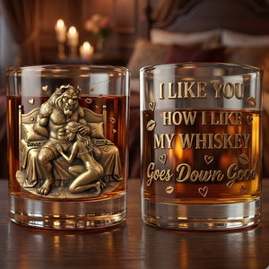 Bold Couple Round Glass - Personalized Gifts For Couple 02QHLU080126
