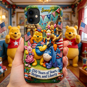 America 250 Years Stars & Stripes Phone Case - Personalized Gifts For Patriots 04TYTN140326