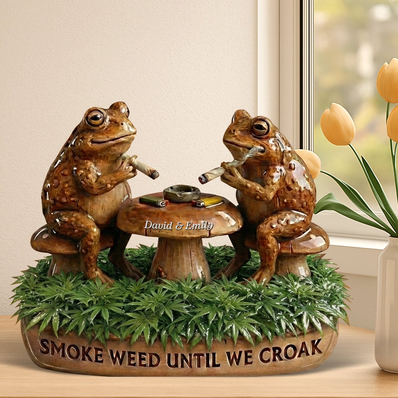 Stoner Soulmates Acrylic Plaque - Personalized Gifts For Smoking Lovers Plaque 02TOQN270126