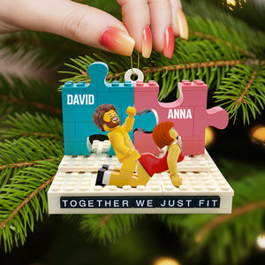 Fit Piece Couple Ornament, Personalized Gifts For Couple 01qhtn011025