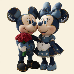 Matching Denim Outfit Couple Pillow - Personalized Gift For Couples 03PGDT031225
