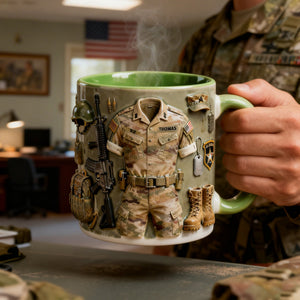 Honoring A True Hero Accent Mug - Personalized Gift For Veteran 04HYLU110226