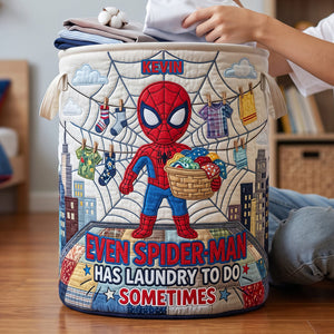Funny Quilted Laundry Basket - Personalized Gifts For Kids 01HUTA040826