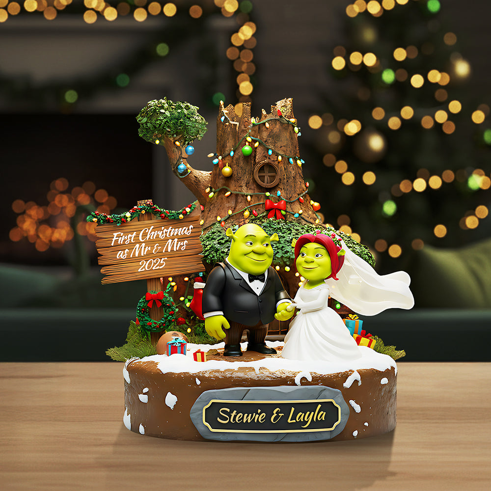 Personalized Christmas Gifts For Newlyweds Plaque 01kita130925
