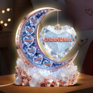 Moon Of Love Mom Acrylic Light Box - Personalized Gifts For Mom 03qhqn160326