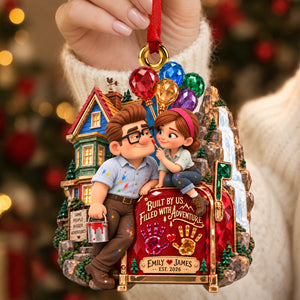 Flying House Couple Ornament - Personalized Gifts For Couple Christmas Ornament 05HADH160926