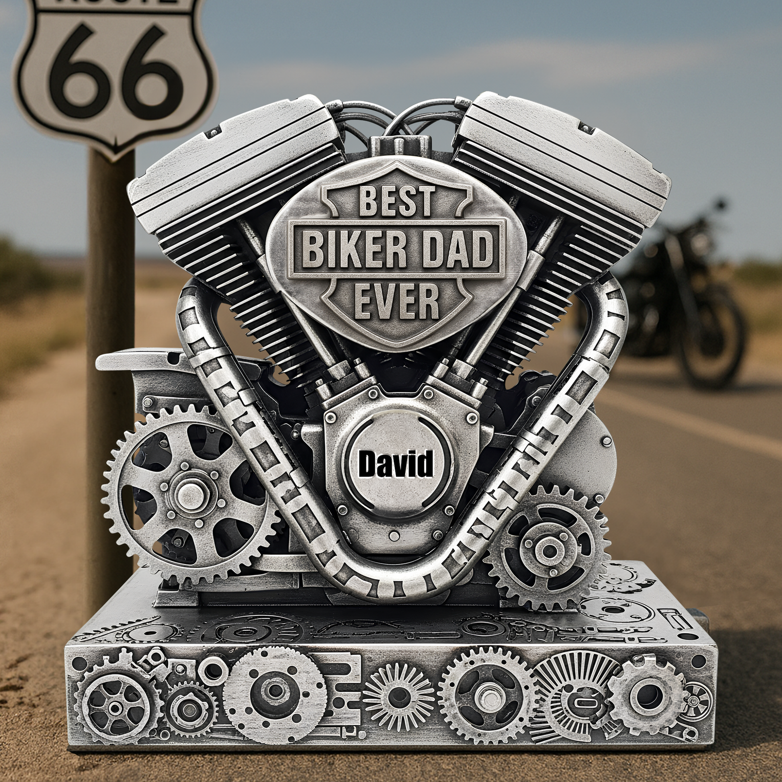 Motorcycle Engine Acrylic Plaque - Personalized Gifts For Dad 04QHLU260525 - Shaped Plaques - GoDuckee