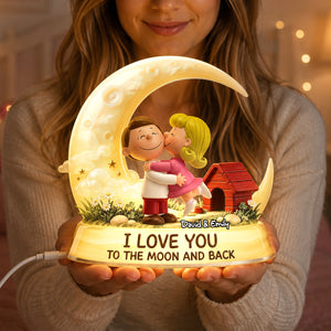 Sweet Kissing Couple Light Box - Personalized Gift For Couples 02TODH270726