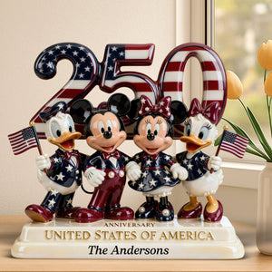 250th Anniversary Patriotic Family Acrylic Plaque - Personalized Gifts For Family 01PGQN100226