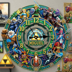 Legendary Fantasy Warriors Acrylic Hanging Wall Clock - Personalized Gifts 05natn130326