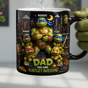 Funny Fighter Dad And Kids Magic Mug - Personalized Gifts For Dads 05todt300426