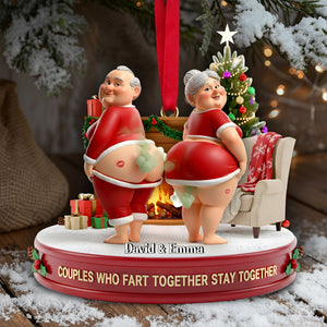 Funny Old Couple Ornament Personalzied Christmas Gifts 04OHLU211125
