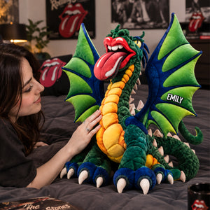 Funny Dragon Pillow  - Personalized Gifts For Music Lover Pillow 03NADH131026