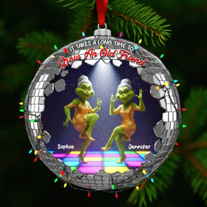 Green Monster Friends Acrylic Ornament - Personalized Gift For Besties 01TOQN051125