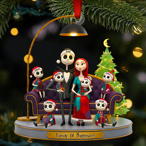 Spooky Family Christmas Ornament Personalized Gifts For Family 04OHDT241025