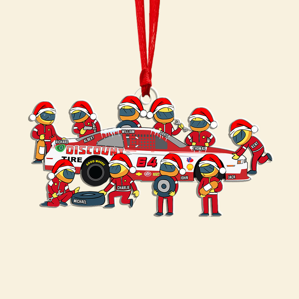 Personalized Gifts For Racing Team Christmas Ornament 03qhqn250924 - Ornament - GoDuckee
