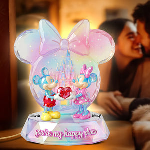 Romantic Couple Acrylic Light Box - Personalized Gifts For Couple 04pgqn161225